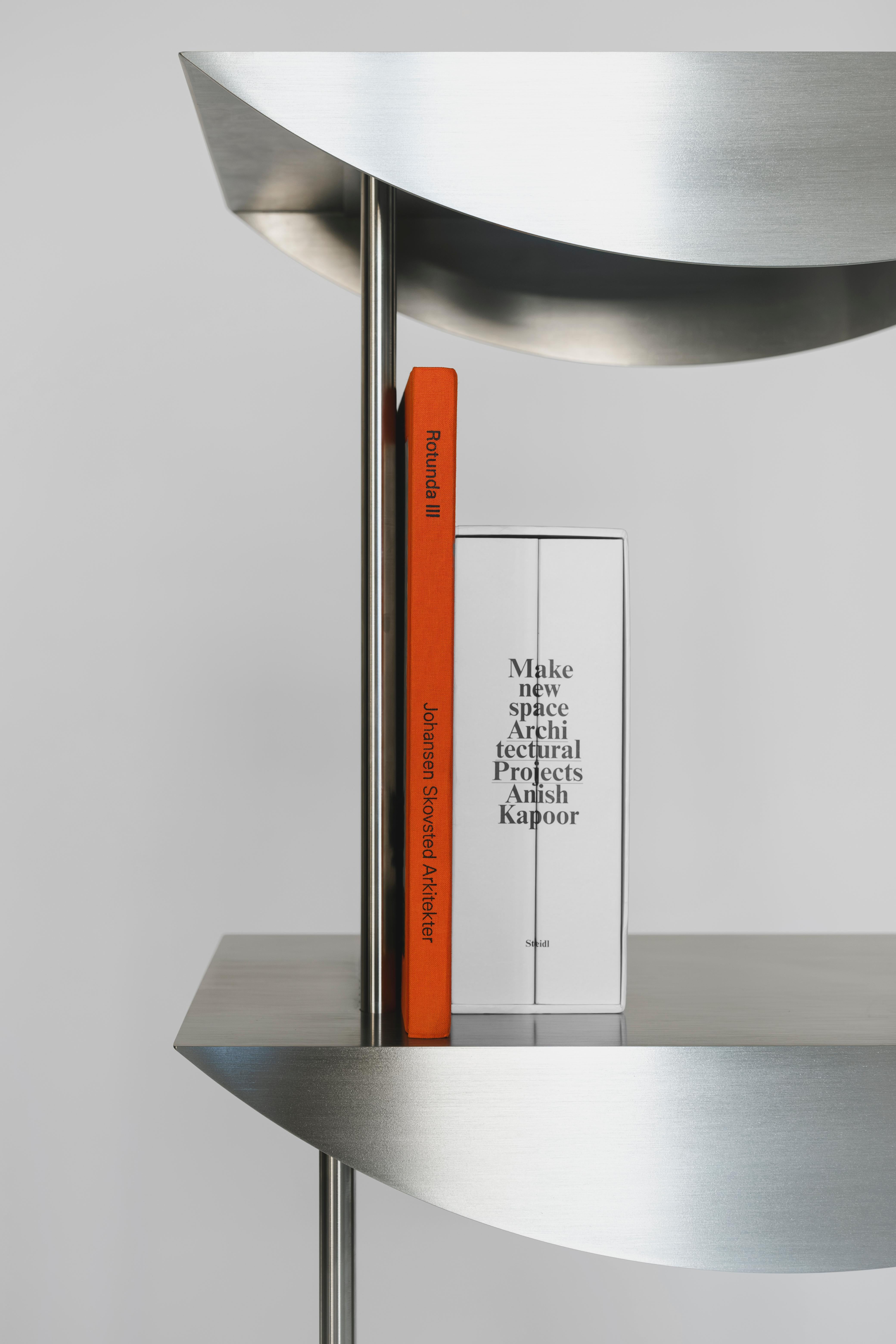Other Limited Edition Etagere Standing Shelf in Stainless Steel by sashaxsasha For Sale