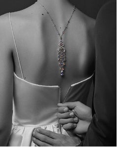 Limited Edition Fabergé Délices D’Été Diamonds and Pear Shape Sapphires Necklace