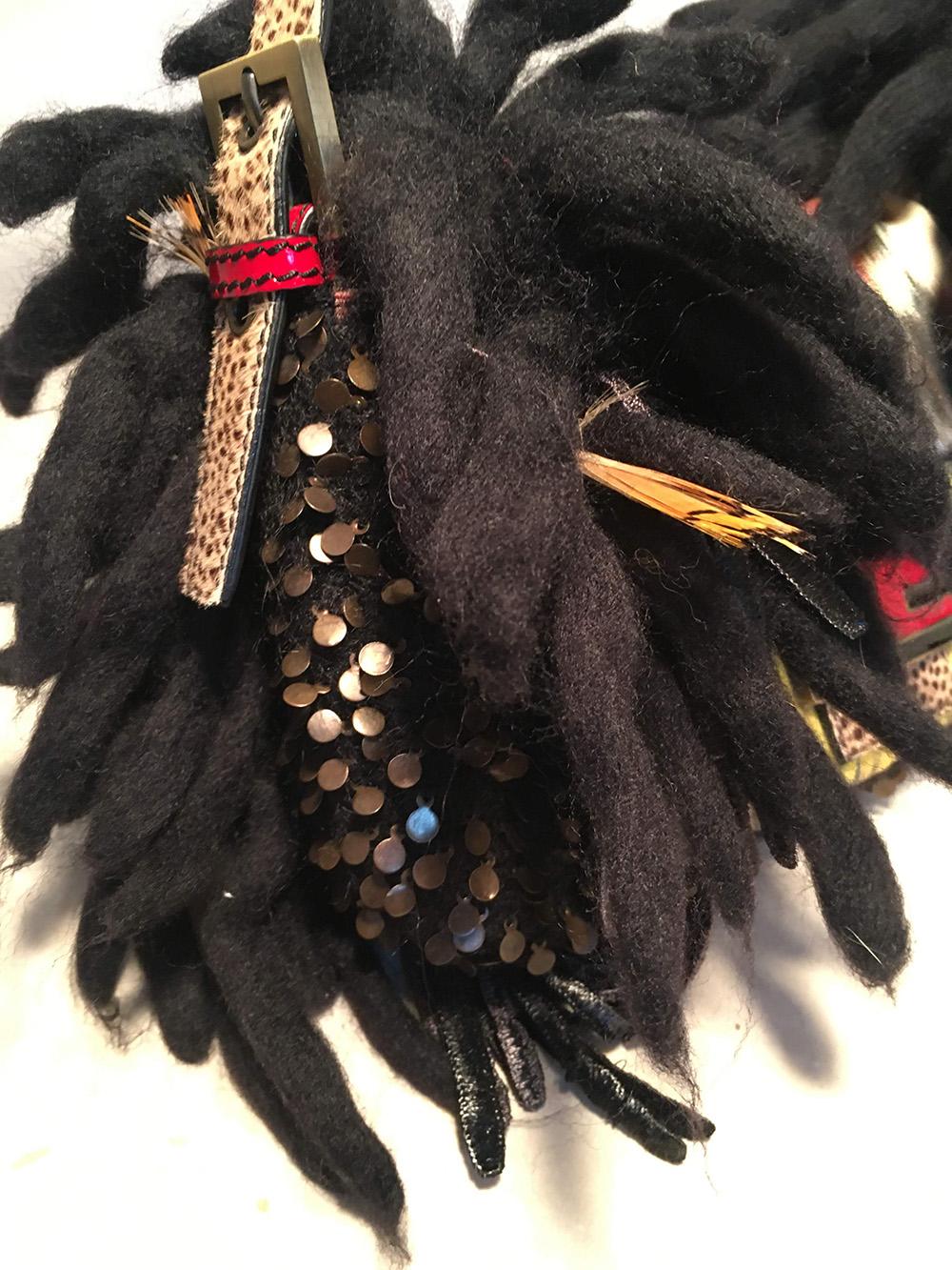 Limited Edition Fendi for Neiman Marcus Dreadlock Bird Baguette 33 of 44 Made In Excellent Condition In Philadelphia, PA