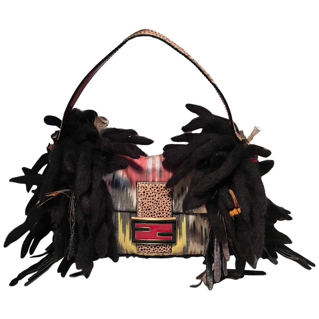 Limited Edition Fendi for Neiman Marcus Dreadlock Bird Baguette 33 of 44 Made