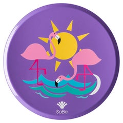 Limited Edition Flamingo Circular Sustainable Tray in Aluminum by altreforme