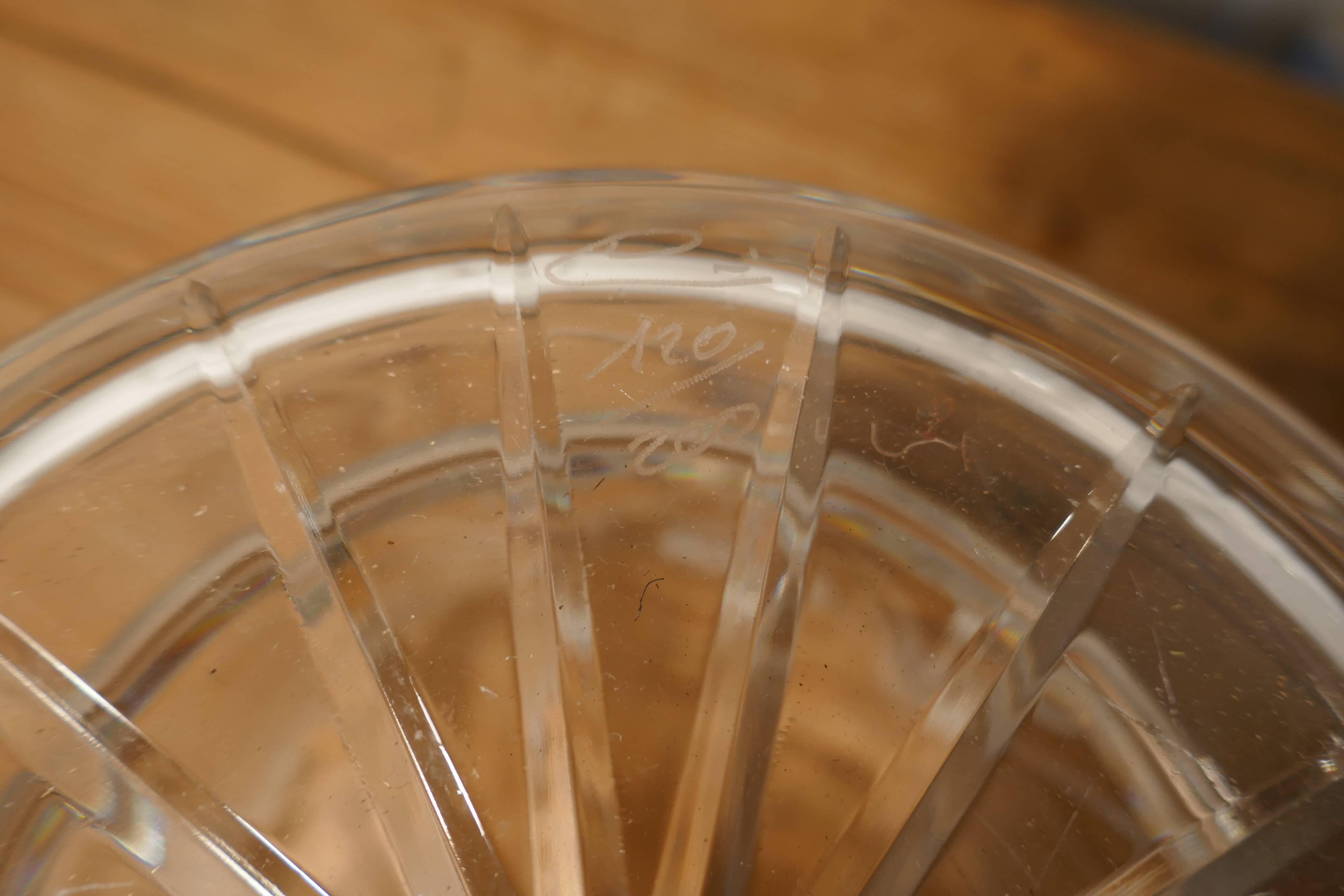 Limited Edition French Handblown and Hand-Cut Crystal Champaign Ice Bucket 5