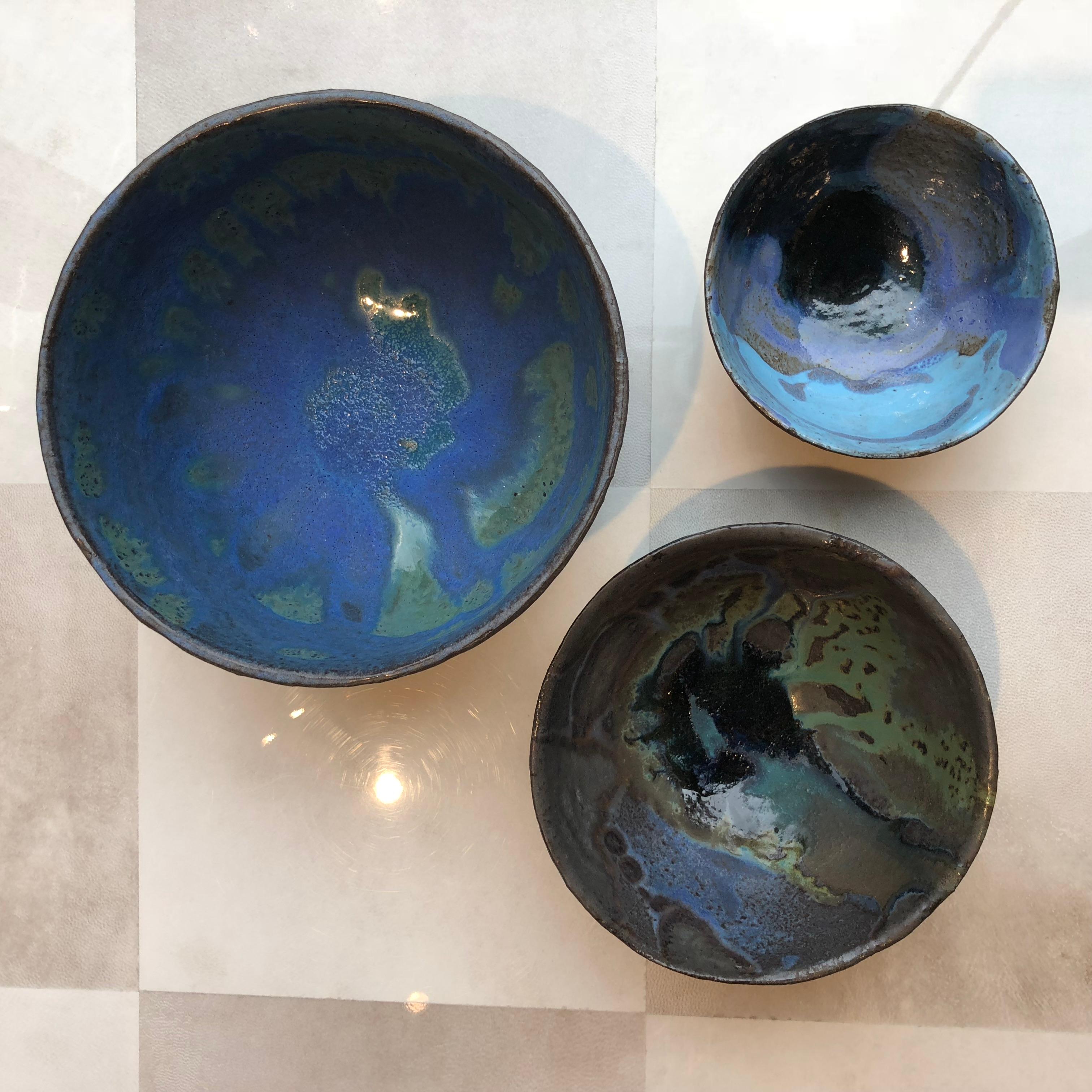 Limited Edition French Vintage Ceramic Bowls In Good Condition In London, GB