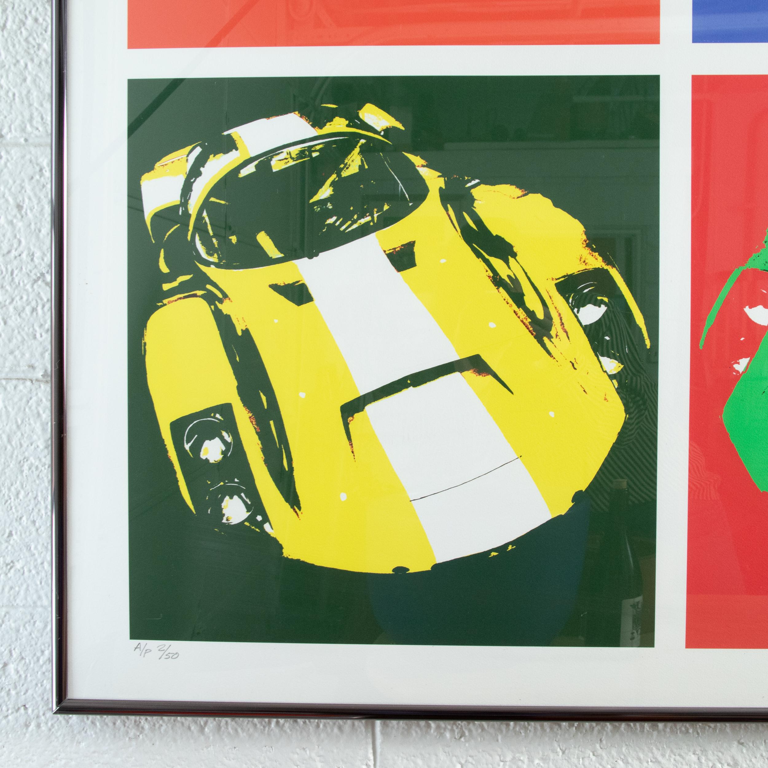 Hand-Crafted Limited Edition Giclee Print Porsche 906 by Billy Couch