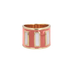 Limited Edition Gigi Enamel Ring in New Colors with Mother of Pearl