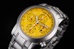 Limitierte Auflage: Girard Perregaux F50 Chronograph Ferrari mit ewigem Kalender