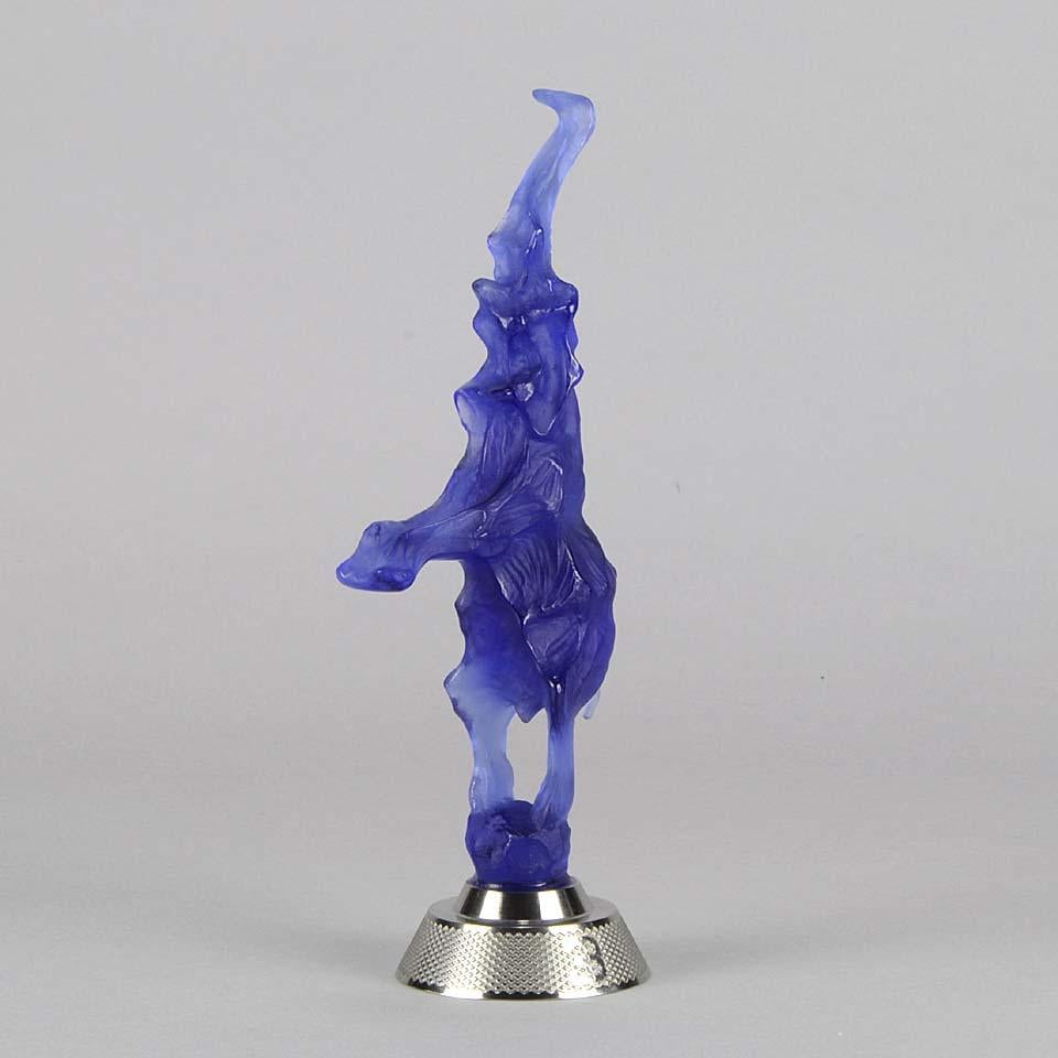 Glas Bugatti-Tanz-Elefantenwagen-Mascot aus Glas von Lalique, limitierte Auflage (Französisch)