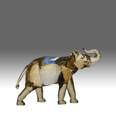 Glasskulptur in limitierter Auflage mit dem Titel „Asiatischer Elefant“ von Swarovski
