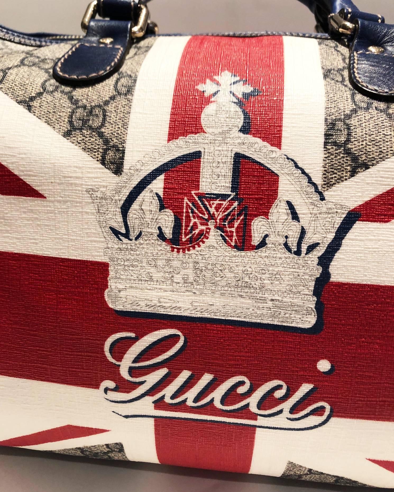 Limited Edition Gucci Union Jack Sloane Bag, 2009  In Excellent Condition In London, GB