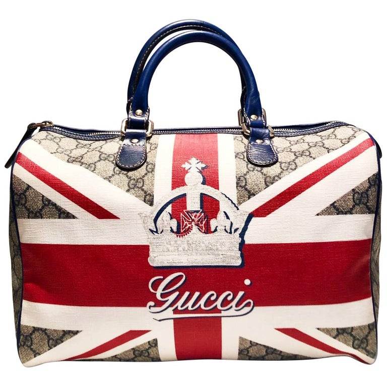 British Flag Leather Shoulder Bag