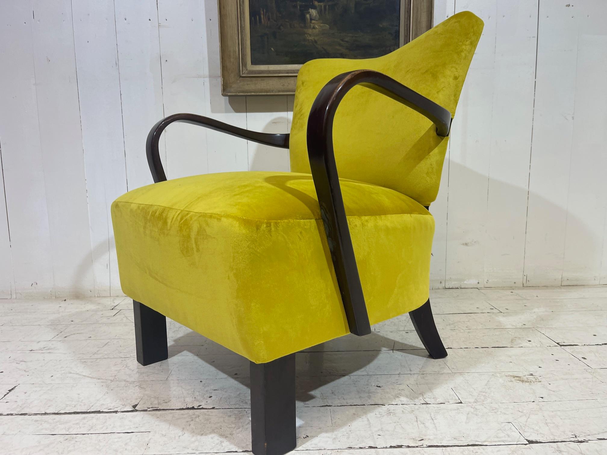 Limited Edition Halabala Cocktail Chair Model H237 For Sale 12