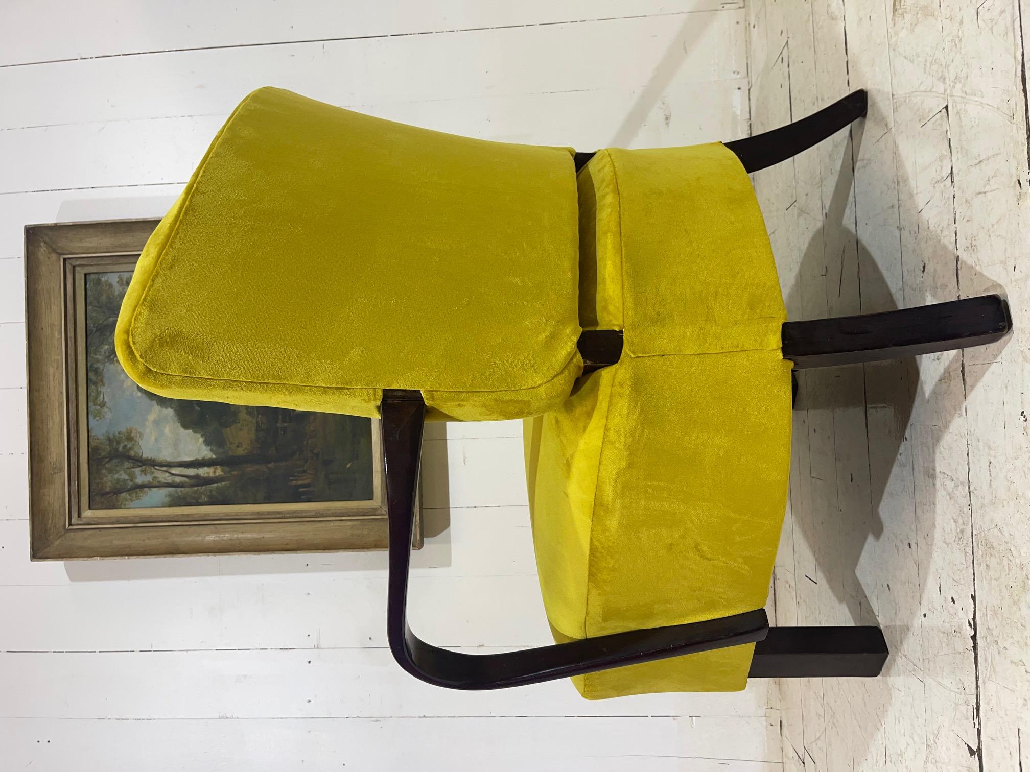 Limited Edition Halabala Cocktail Chair Model H237 In Good Condition For Sale In Tarleton, GB