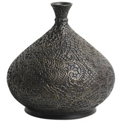 Vaso piccolo in ceramica Bronz fatto a mano in edizione limitata - Collection'S di Esma Dereboy