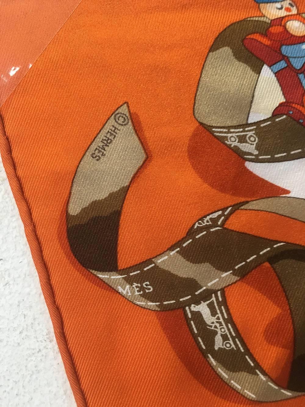 Hermes Noel au 24 Faubourg Silk Scarf In Excellent Condition In Philadelphia, PA