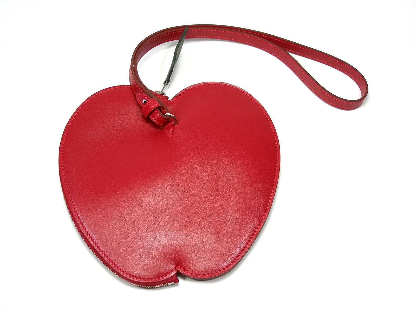 Sold out in Hermès shop 
Tutti Frutti Apple Clutch
Like new
Red Color 
This item may have been worn but has no visible signs of wear.
Measurements:
6.5
