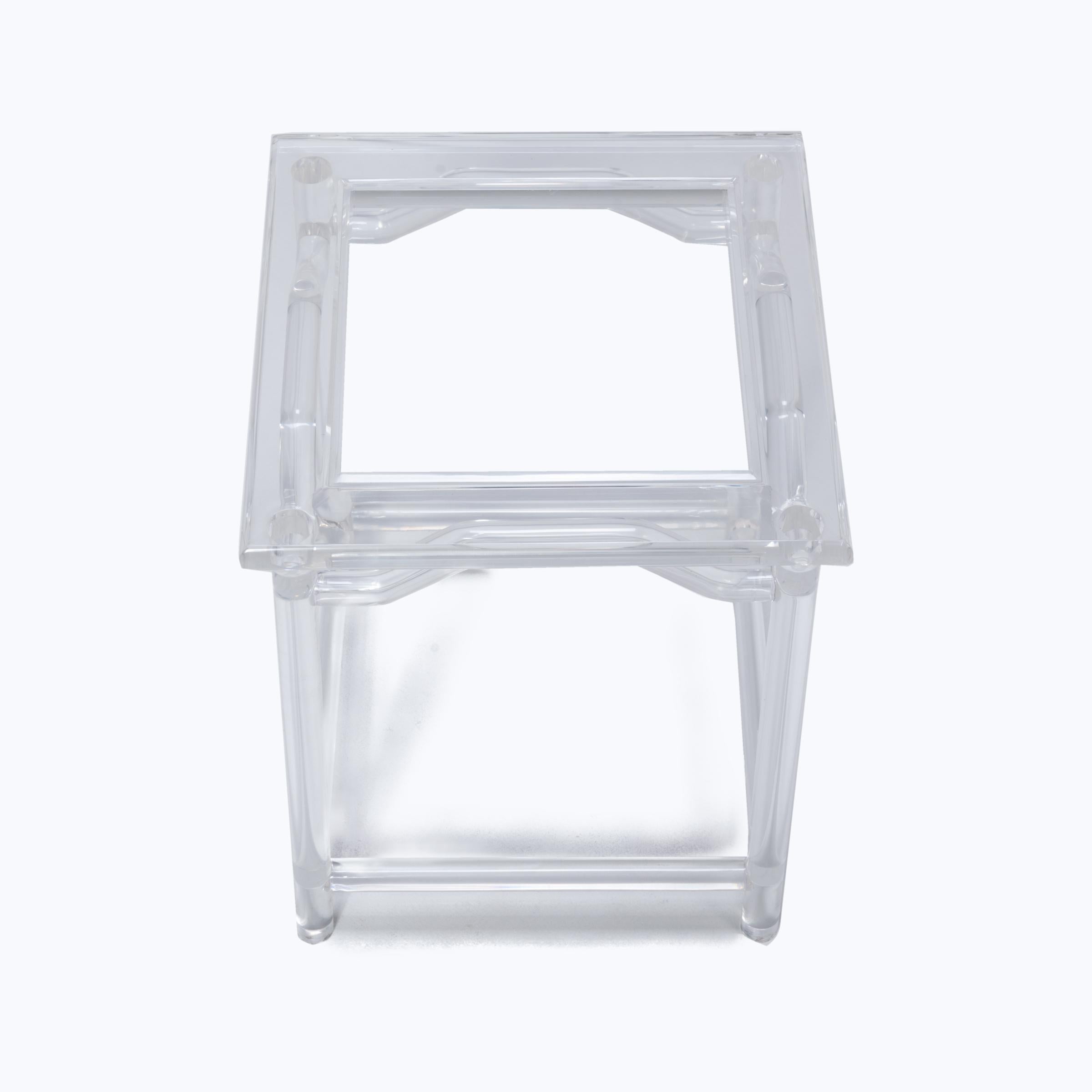 Chinese Limited Edition Invisible Side Table by July Zhou For Sale