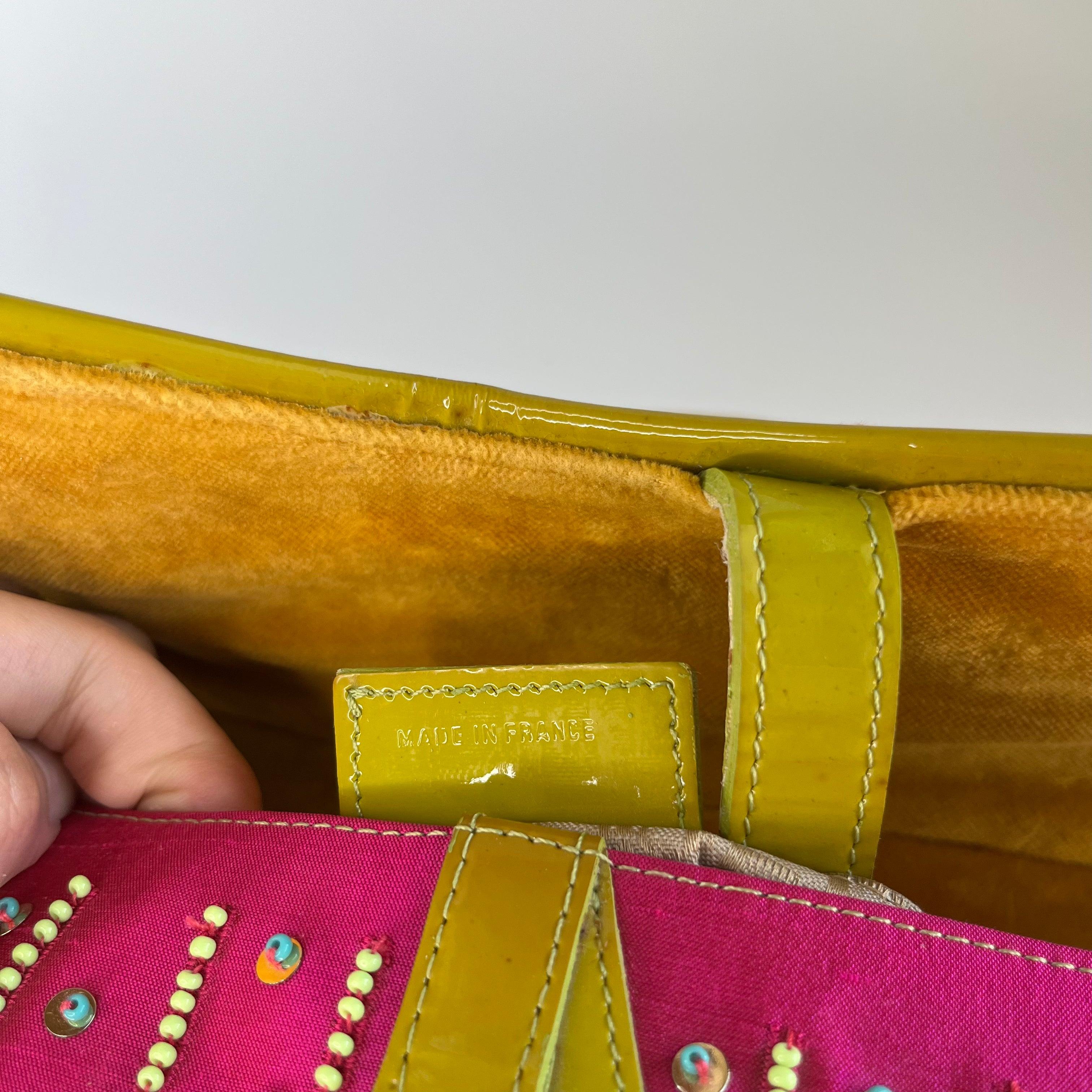Edition limitée John Galliano era Dior Saddle bag avec pompons et perles 7