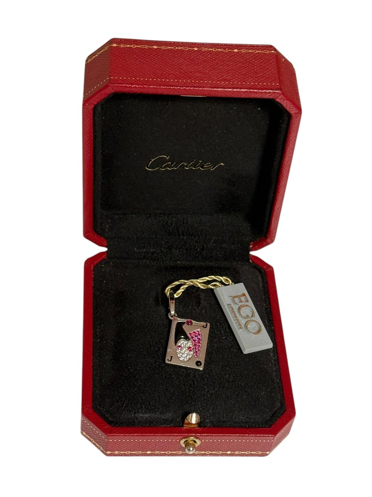 Cartier トランプ ジョーカー付き Limited Edition Joker Playing Card Cartier Charm For Sale at