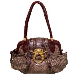 Limited Edition Judith Leiber Rachel Zoe Python Medusa Bag