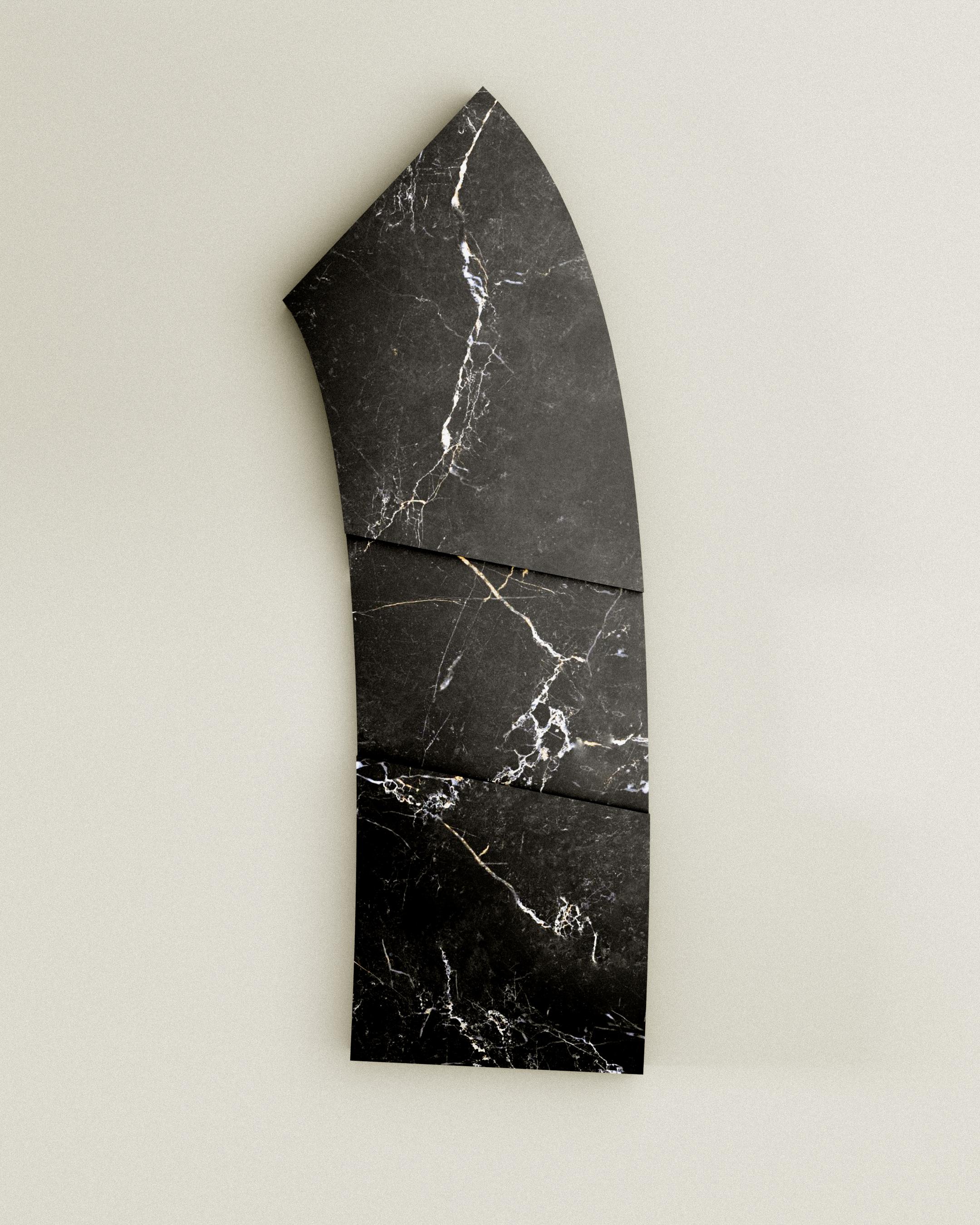 Mesa de centro Kufe de edición limitada en mármol negro de Justus Knut Schomann en Nuevo estado para la venta en Geneve, CH