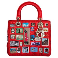Limited Edition Lady Dior Art! Special&Rare by Sara Cwynar, red collage €13500