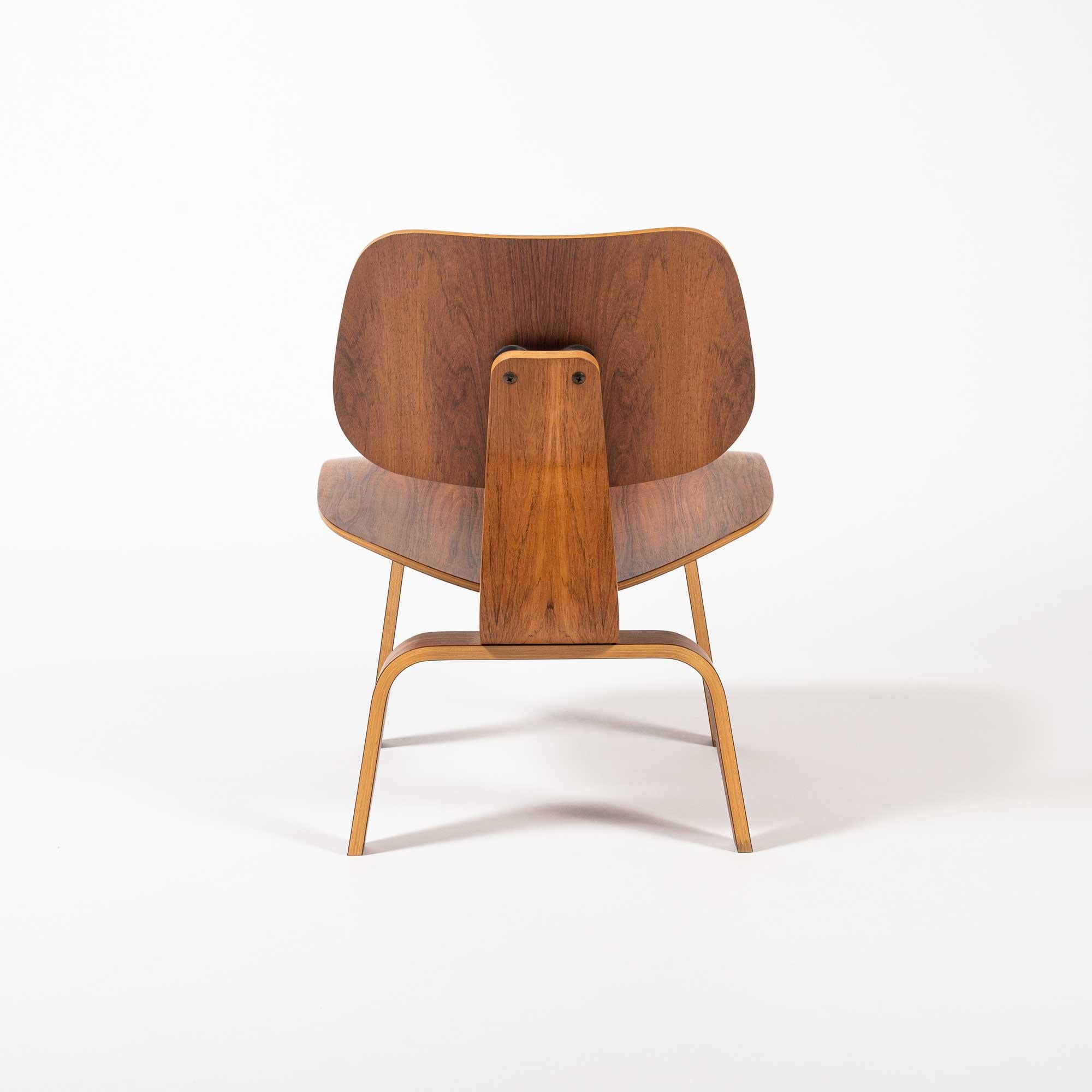 Mid-Century Modern Chaise LCW en bois de rose en édition limitée de Charles et Ray Eames pour Herman Miller