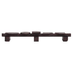 Banc Limo édition limitée en MDF avec placage d'eucalyptus bleu par sashaxsasha