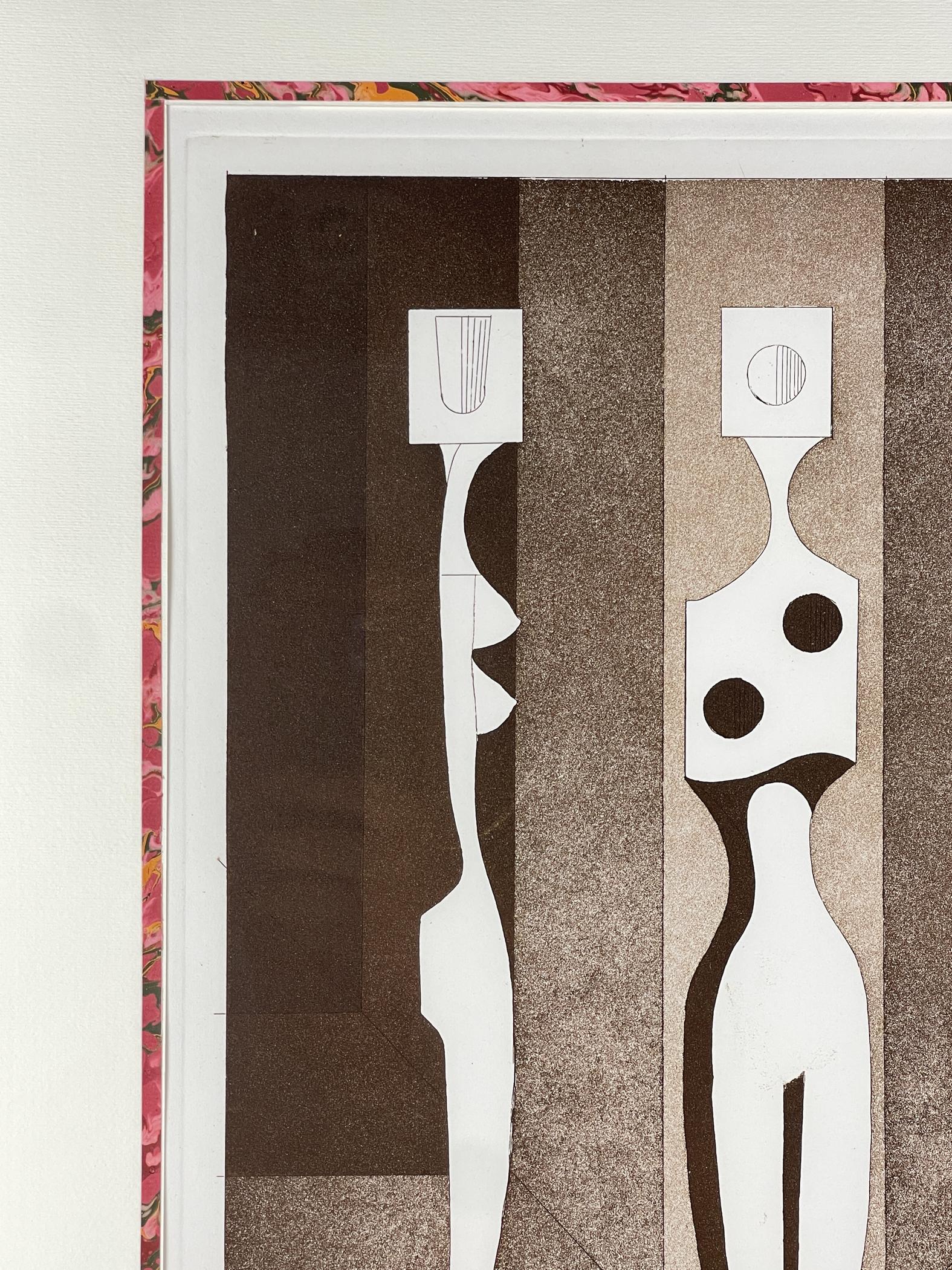 Lithographie 10/50 in limitierter Auflage von Luciano Sebeglia, Italien, 1976 im Angebot 6