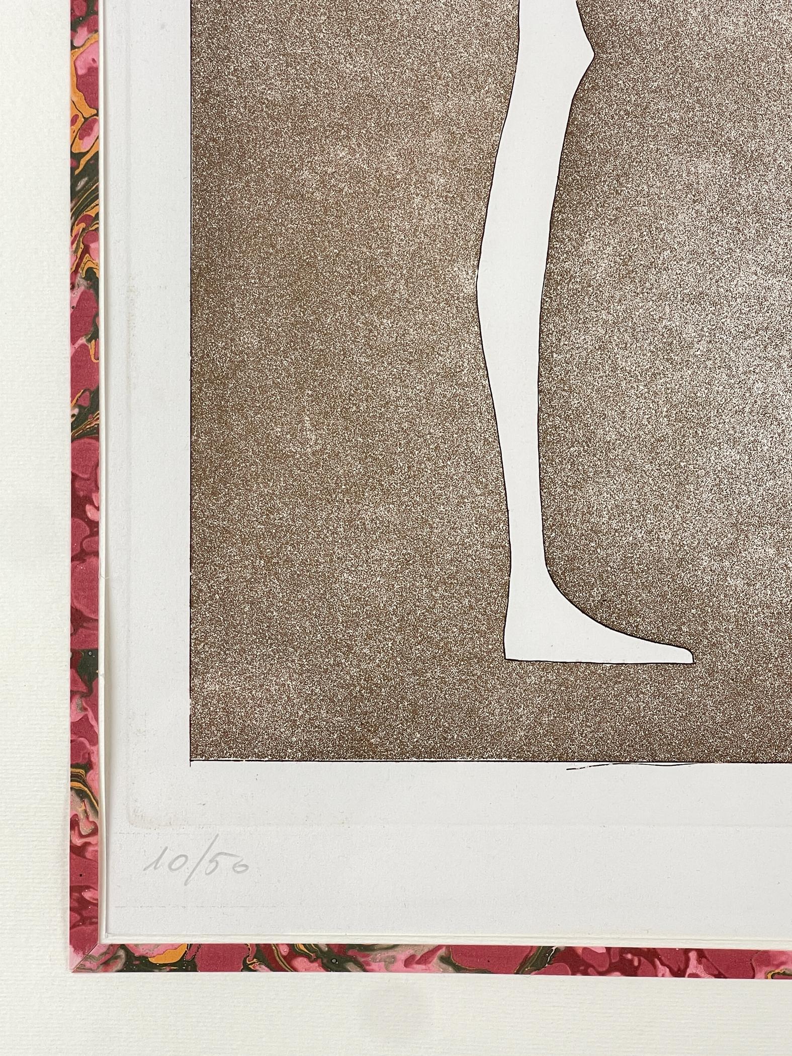 Lithographie 10/50 in limitierter Auflage von Luciano Sebeglia, Italien, 1976 (20. Jahrhundert) im Angebot