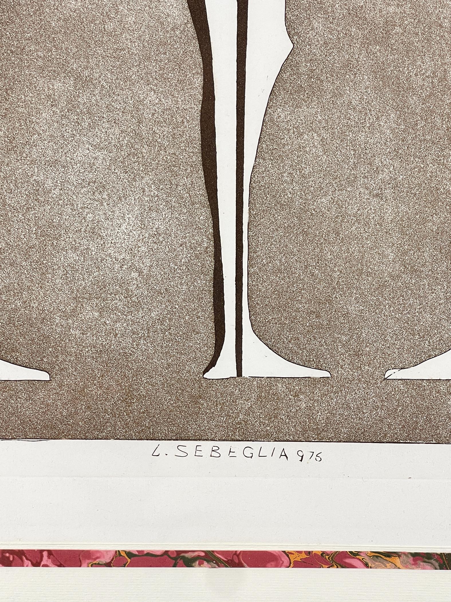Lithographie 10/50 in limitierter Auflage von Luciano Sebeglia, Italien, 1976 (Papier) im Angebot