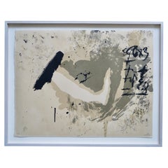 Limited edition lithograph by Antoni Tàpies