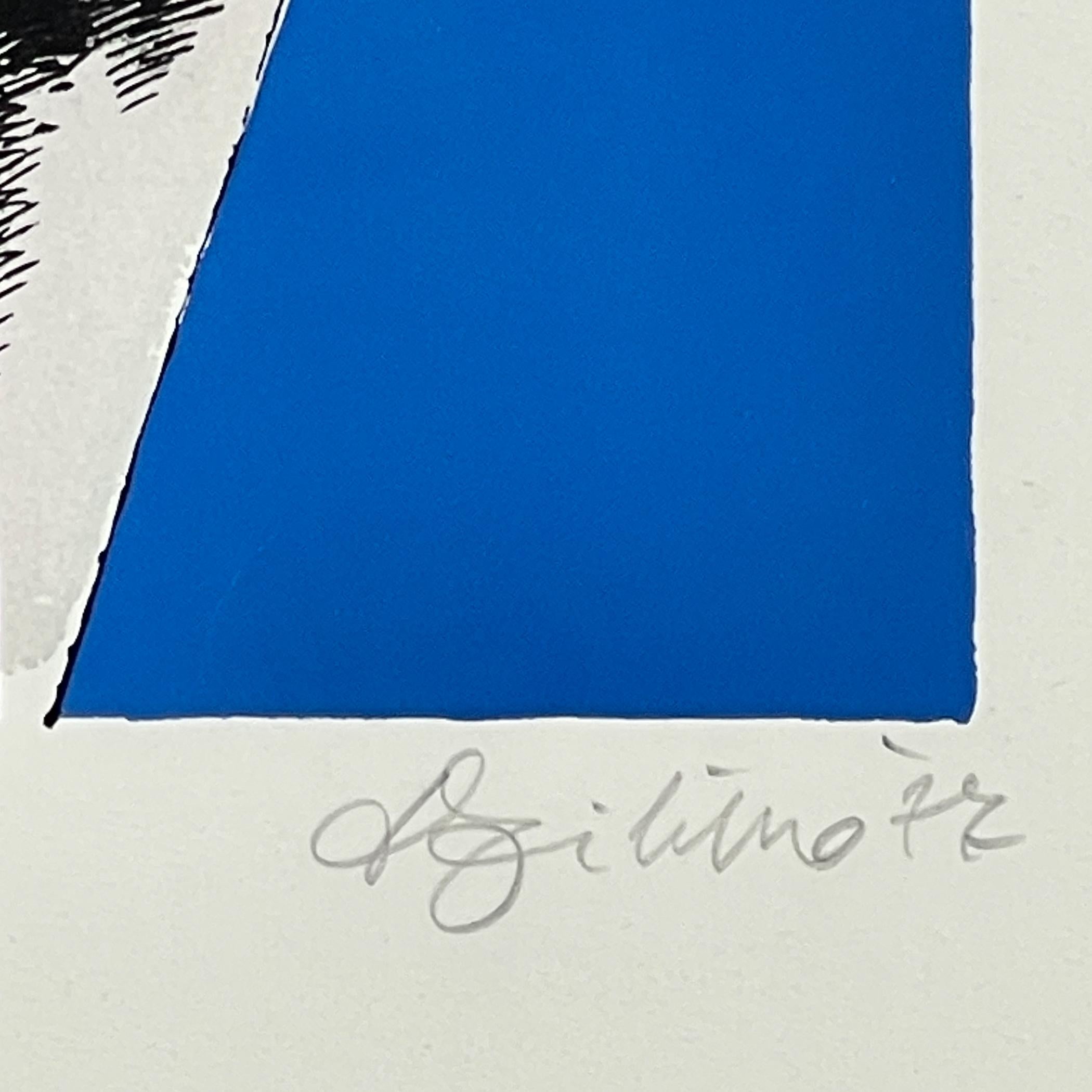Lithographie Mädchenkopf in limitierter Auflage, handbemalt 33/100, Italien, 1977 im Angebot 2