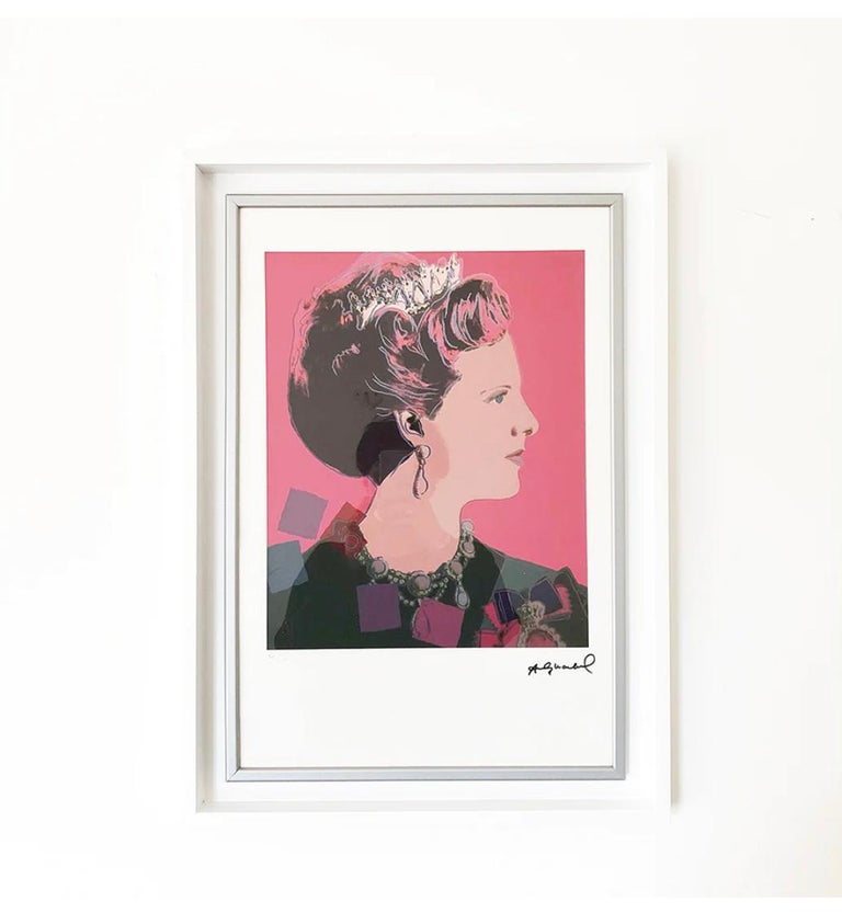 Limited Edition Lithograph Queen Margaret II of Denmark, Andy Warhol