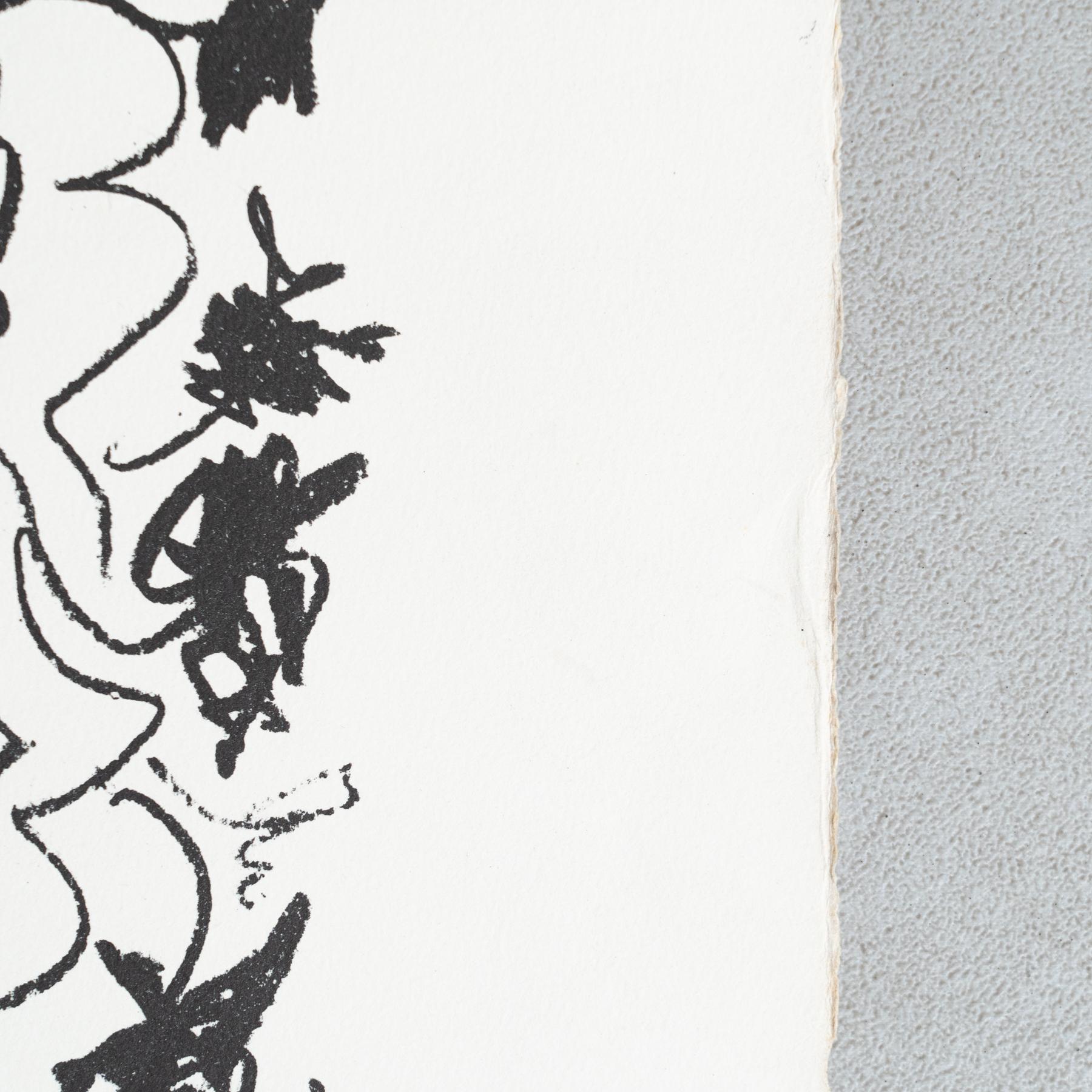 Lithographieplakat der Ausstellung Zeichnungen von Picasso in limitierter Auflage, Zeichnungen von Picasso, 1961 im Angebot 3