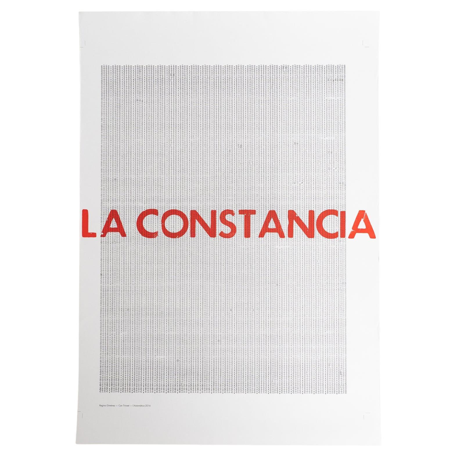 Litografía de edición limitada "La Constancia" de Regina Gimenez