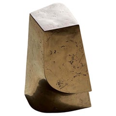 Limited Edition Lost Wax Casted Bronze Palm Side Table by Vogel Studio