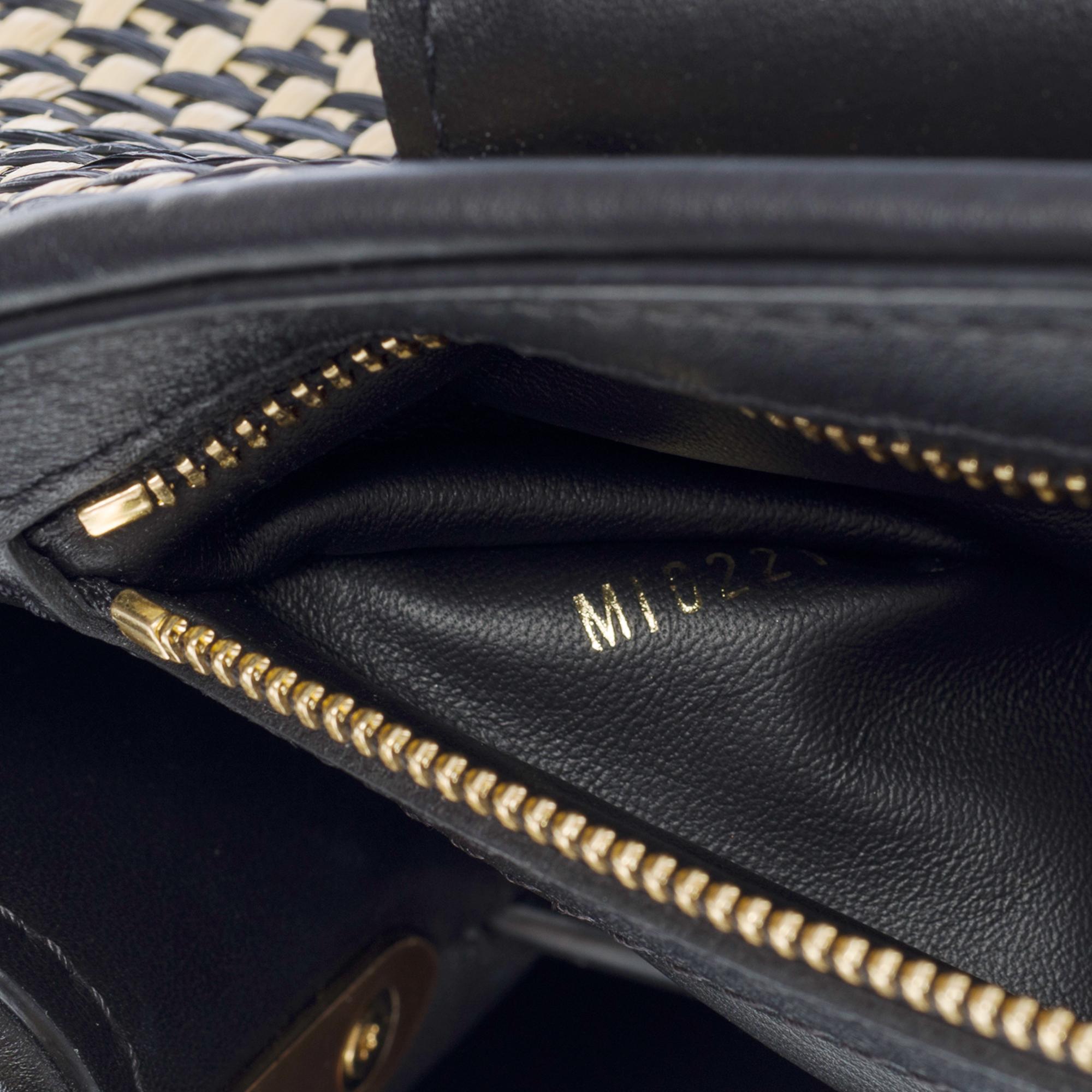 Limited Edition Louis Vuitton Capucines MM handbag strap in braided Raffia, GHW For Sale 3