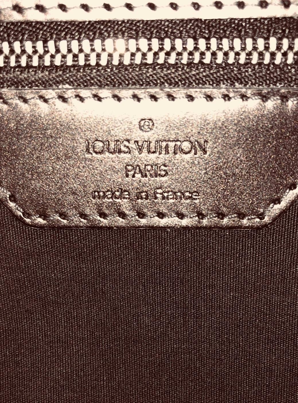 Women's Limited Edition Louis Vuitton Gunmetal Monogram Mat Vernis Malden Bag BA1022