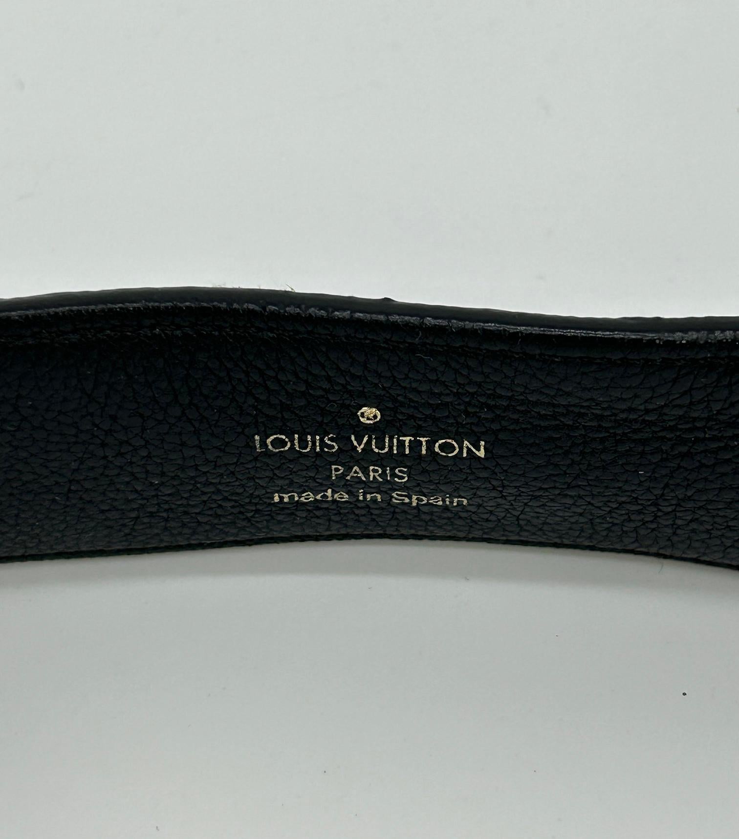 Limited Edition Louis Vuitton Monogram Sequin Eclipse Belt For Sale 2