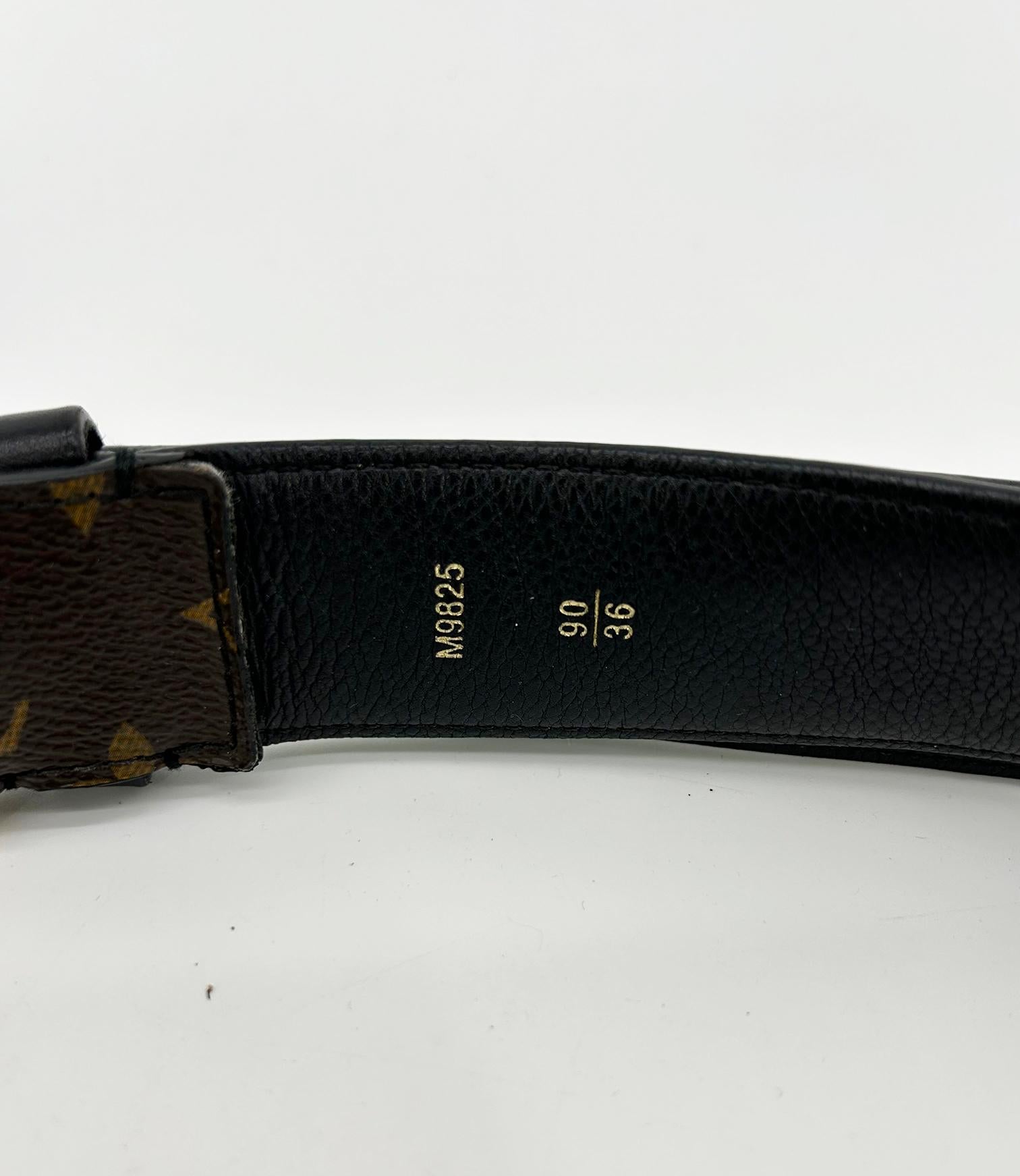Limited Edition Louis Vuitton Monogram Sequin Eclipse Belt For Sale 4