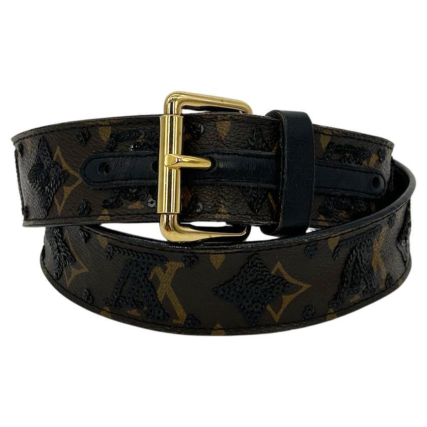 What is a Louis Vuitton belt made of?