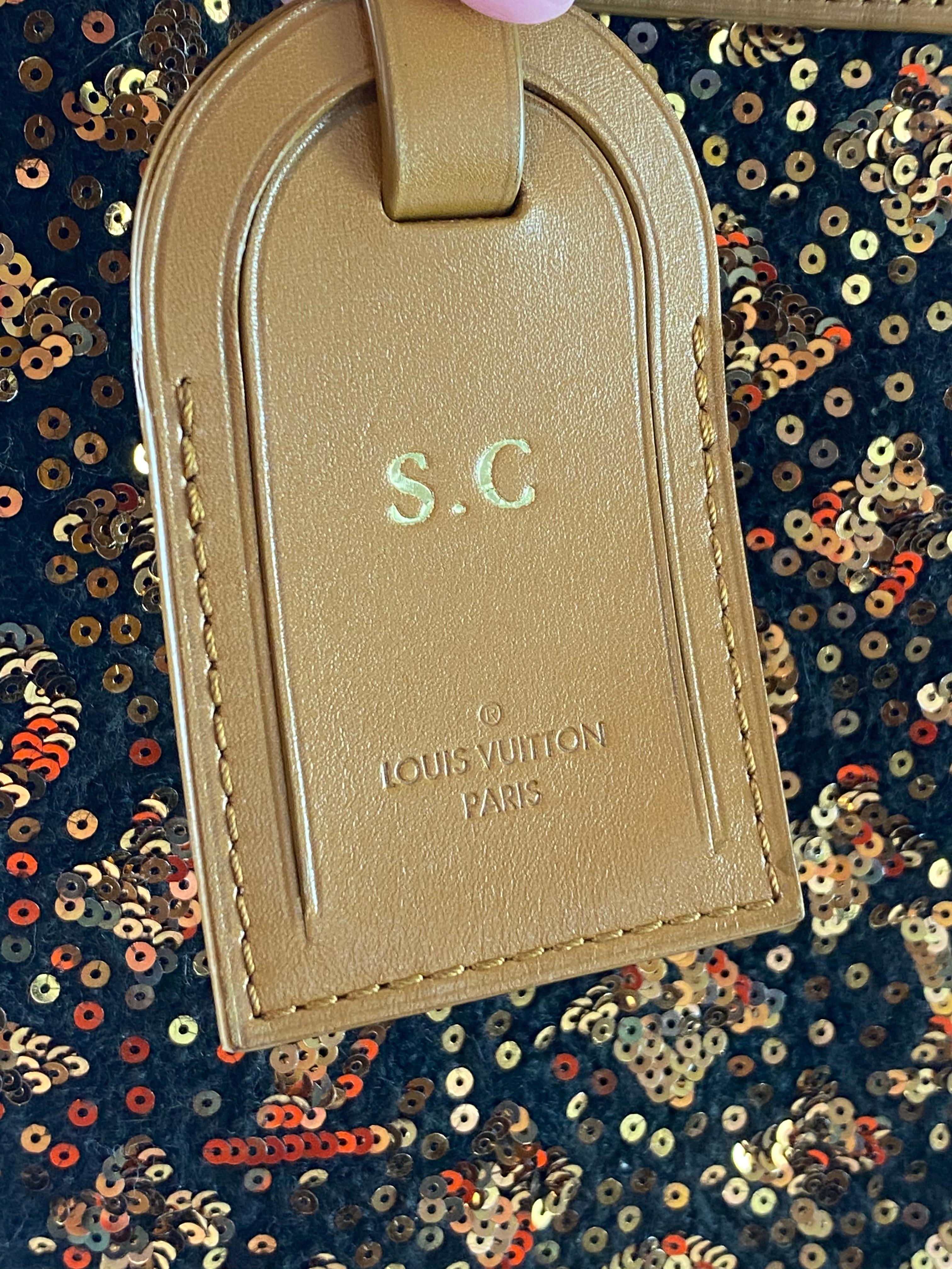 Limitierte Auflage Louis Vuitton North South Sunshine Express Pailletten Tasche 4