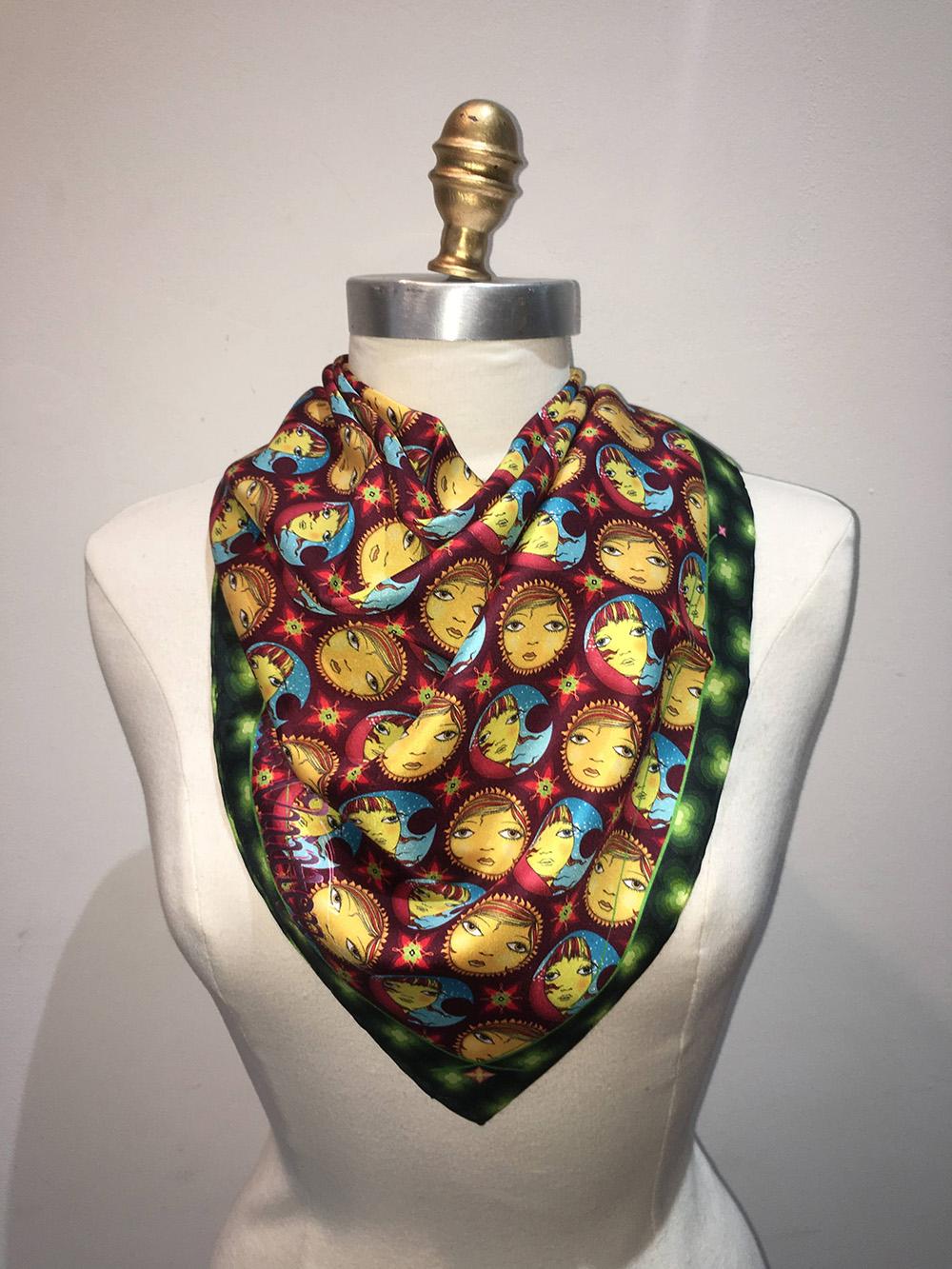 Sciarpa di seta Os Gemeos Louis Vuitton in edizione limitata In condizioni ottime a Philadelphia, PA