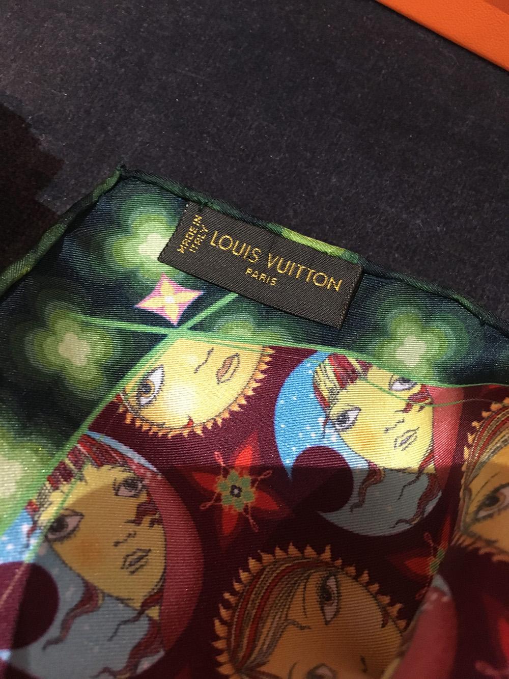 Sciarpa di seta Os Gemeos Louis Vuitton in edizione limitata 1