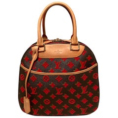 Louis Vuitton Deauville Brown Canvas Handbag (Pre-Owned)