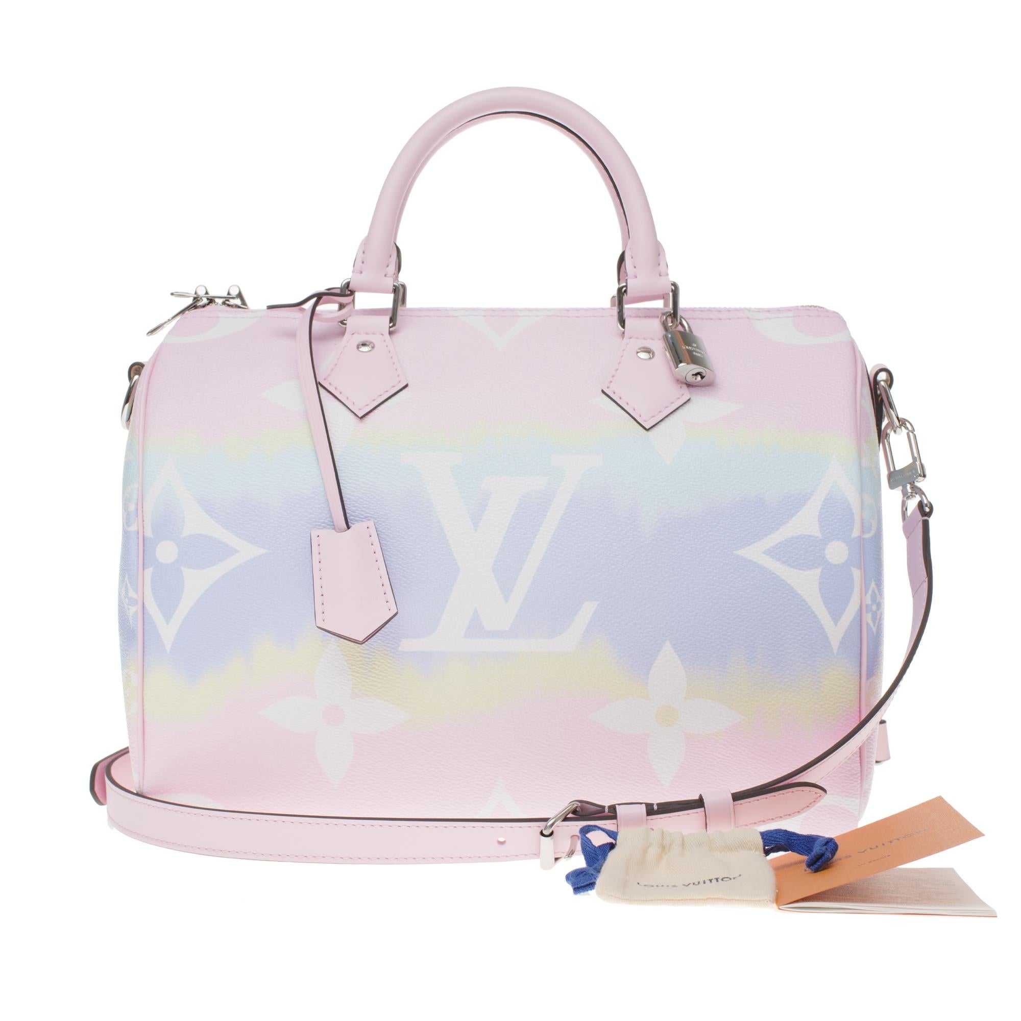 Limited Edition Louis Vuitton Speedy 30 Escale shoulder bag in Tie & Dye canvas 4