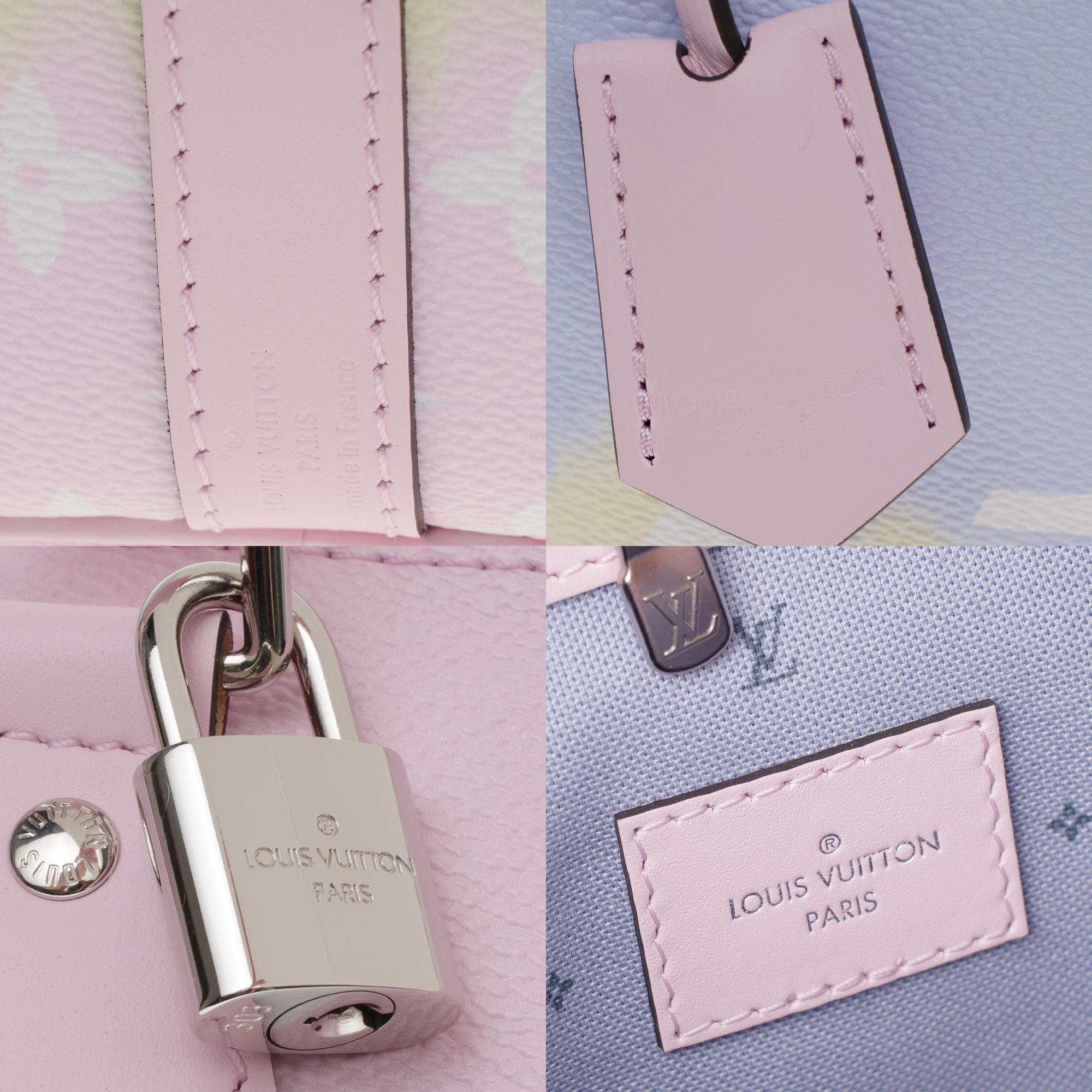 Gray Limited Edition Louis Vuitton Speedy 30 Escale shoulder bag in Tie & Dye canvas