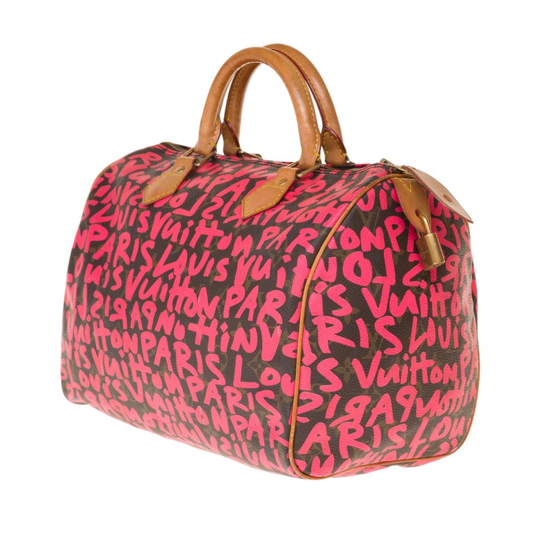 Louis Vuitton Speedy Graffiti Pink