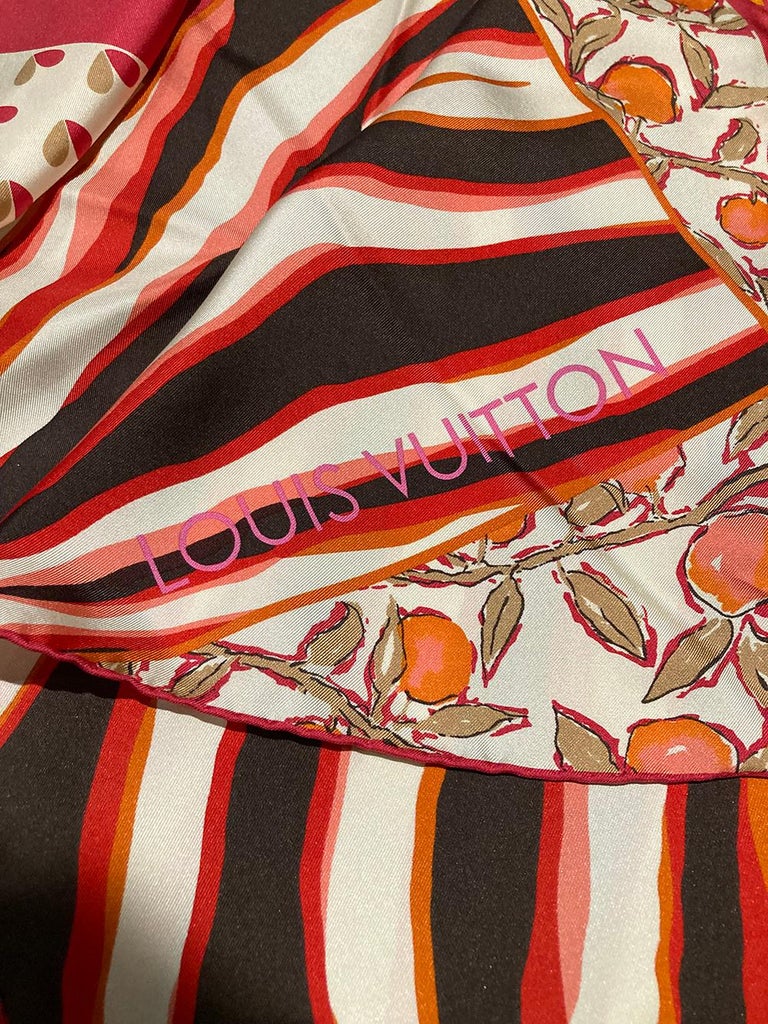 Limited Edition Louis Vuitton Tassel Silk Scarf
