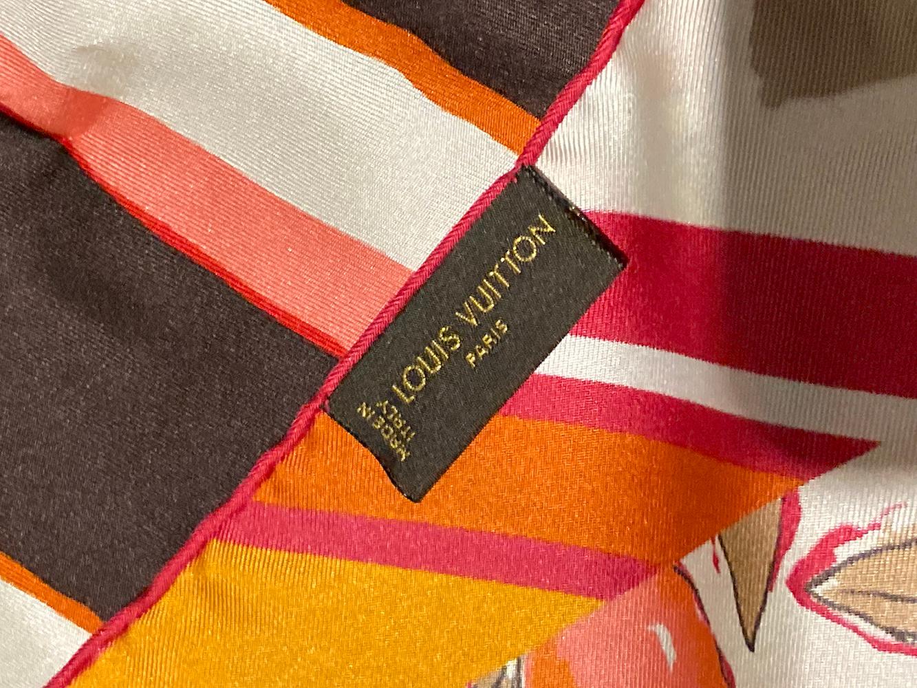 Women's Limited Edition Louis Vuitton Tassel Silk Scarf 